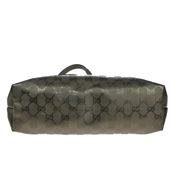 GUCCI Logo Imprime GG Pattern Shoulder Tote Bag PVC Leather Khaki Italy - Picture 16 of 16